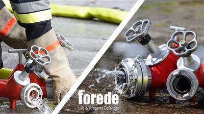 Vodný rozdeľovač pre požiarnu hadicu