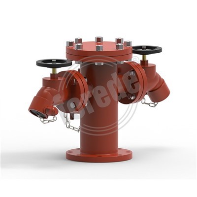 Požiarny hydrant mokrého typu na hasenie požiarov